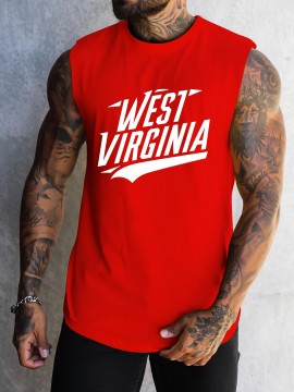Men's Athletic Tank Top - Quick-Dry, Moisture-Wicking & Breathable | Perfect for Gym, Running & Training | Summer Sleeveless Shirt with West Virginia Print