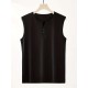 Men's Solid Tank Top, Casual V Neck Sleeveless Top, Men's Clothing For Summer Outdoor